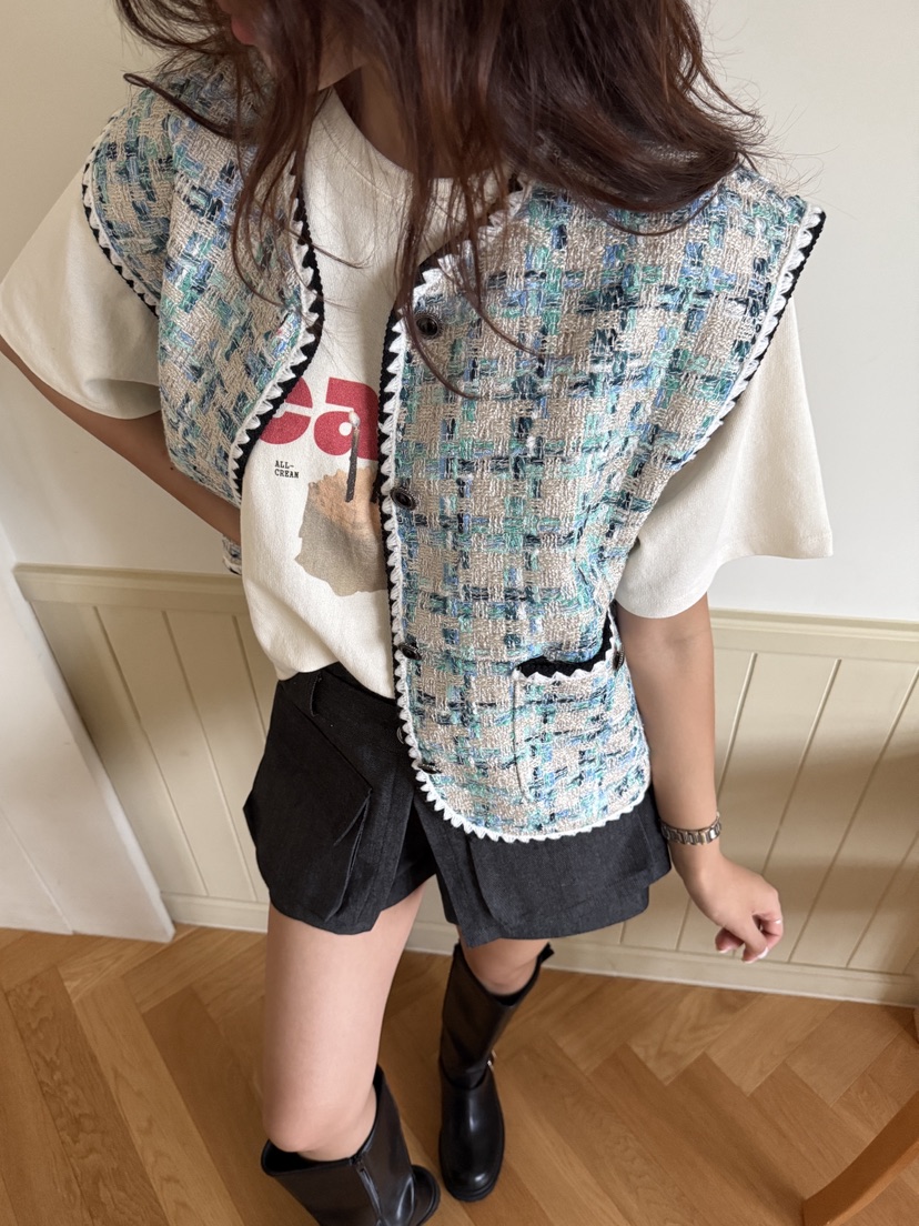 MOSMOS東大門㊣代購女裝新款推薦真品25秋冬人氣時尚職業馬甲MOSMOS馬甲