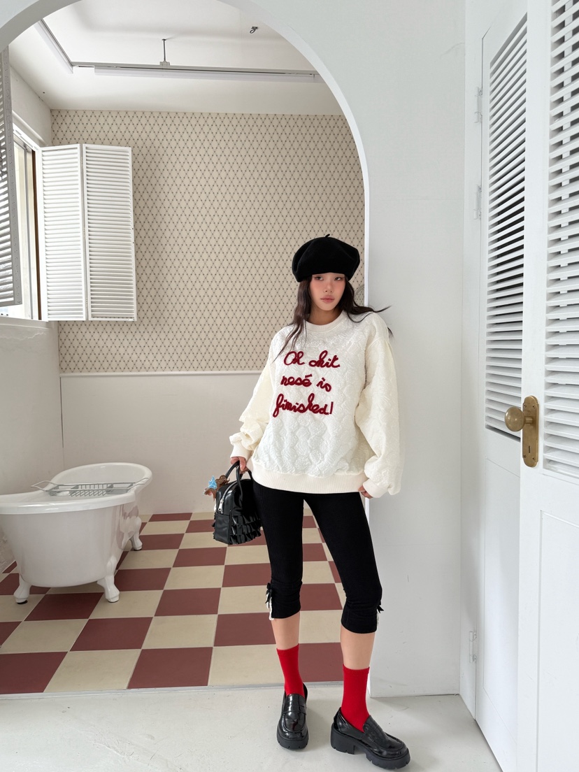 MAISONDEGLORY東大門㊣實拍女士新款熱賣真品人氣職業休閑衛衣MAISON DE GLORY衛衣