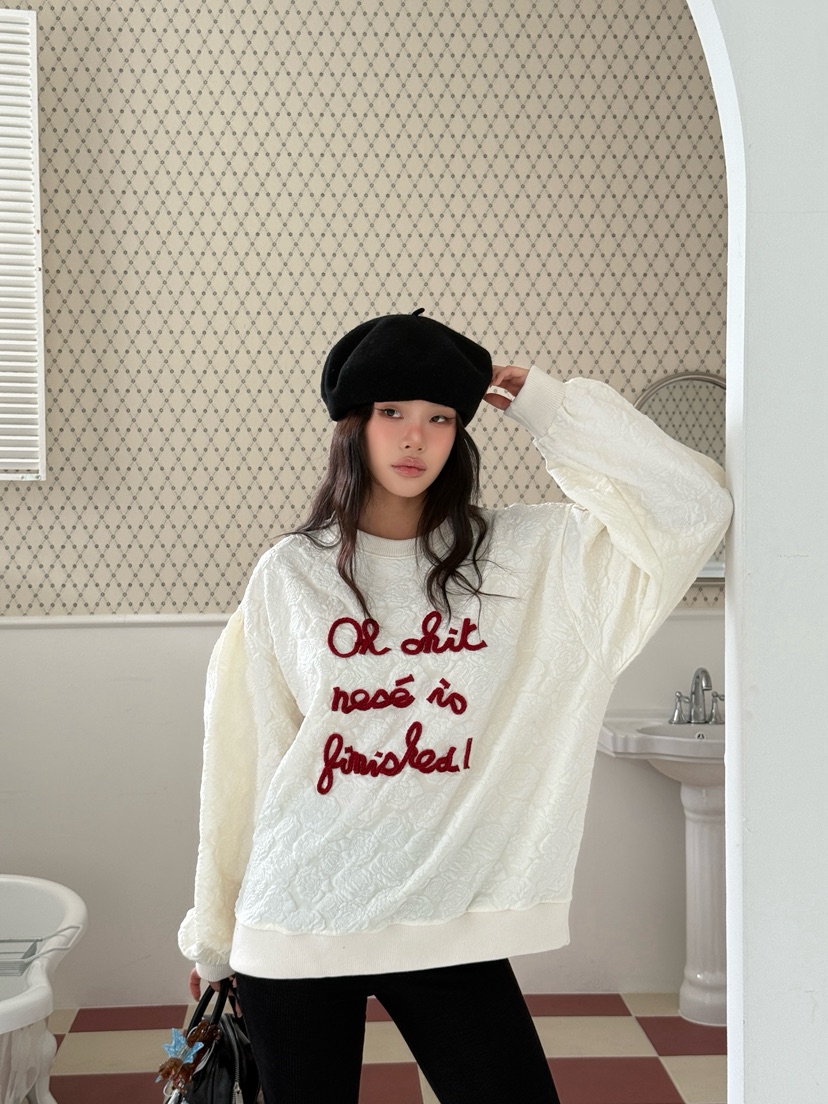 MAISONDEGLORY東大門㊣實拍女士新款熱賣真品人氣職業休閑衛衣MAISON DE GLORY衛衣