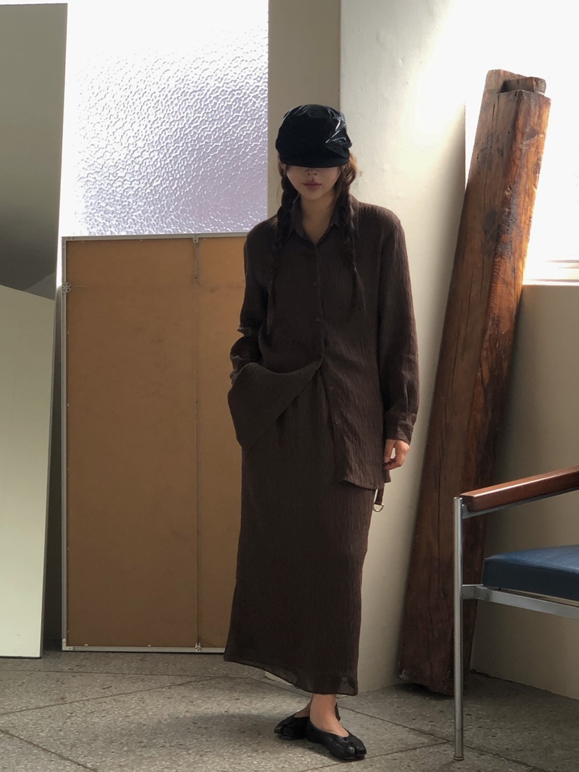 ONDO-P東大門㊣直郵女裝新款休閑人氣熱賣襯衫蕾絲衫含腰帶ONDO-P襯衫/蕾絲衫
