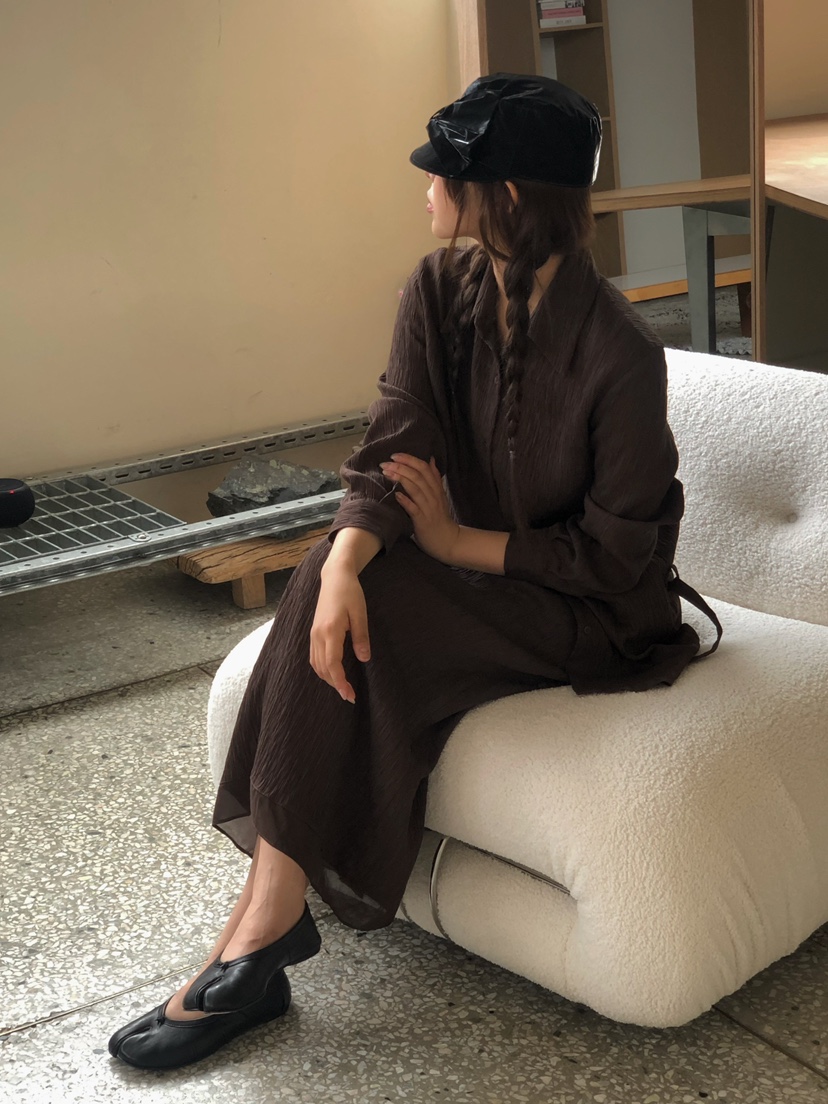 ONDO-P東大門㊣直郵女裝新款休閑人氣熱賣襯衫蕾絲衫含腰帶ONDO-P襯衫/蕾絲衫