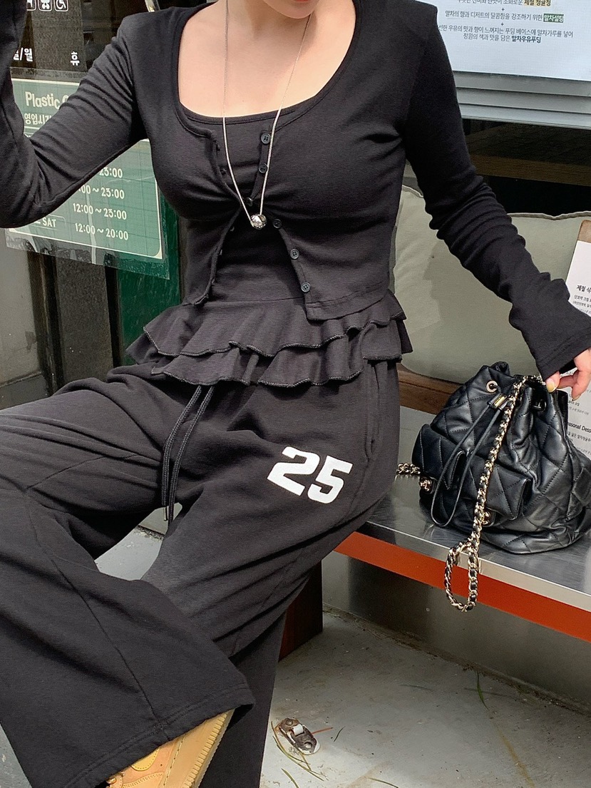 REVE CITE-L東大門㊣實拍女士新品休閑時尚熱賣套裝套裝開衫REVE CITE套裝