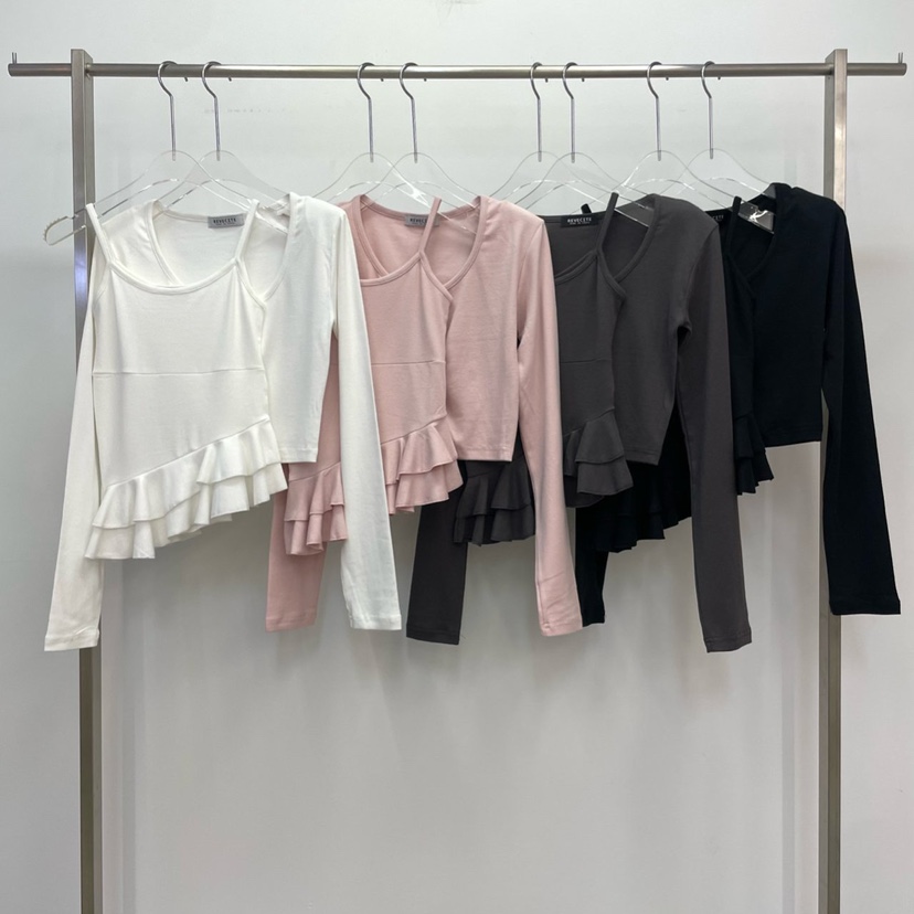 REVE CITE-L東大門㊣實拍女士新品休閑時尚熱賣套裝套裝開衫REVE CITE套裝