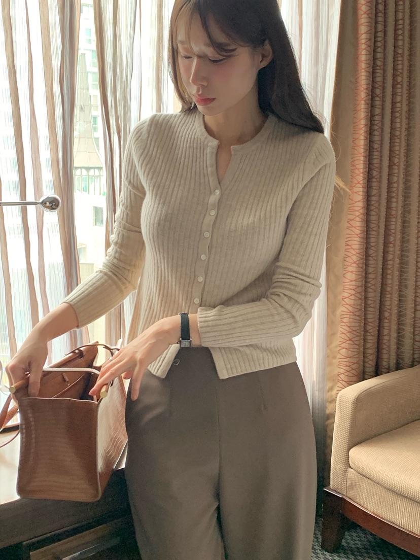 LEGACY東大門㊣實拍女士新款職業25秋冬時尚針織衫開衫紐扣LEGACY針織衫