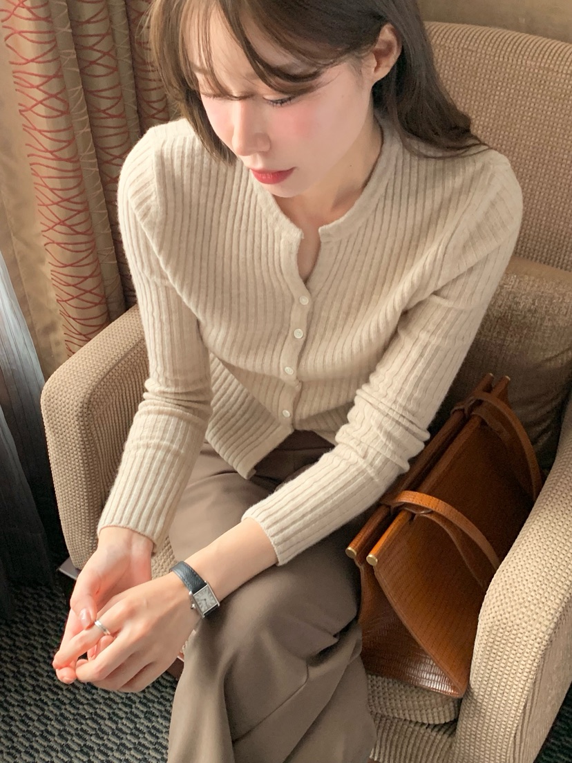 LEGACY東大門㊣實拍女士新款職業25秋冬時尚針織衫開衫紐扣LEGACY針織衫