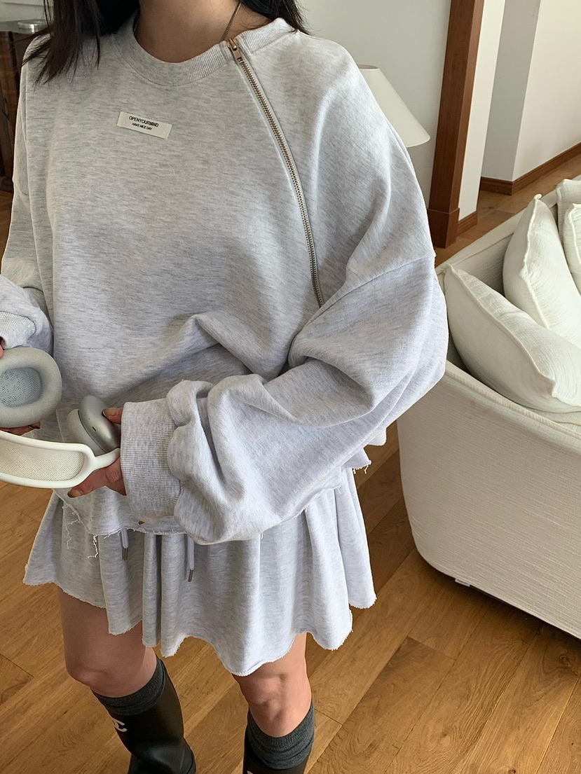 REVE CITE-L東大門㊣實拍女士新品人氣推薦25秋冬衛衣拉鏈REVE CITE衛衣