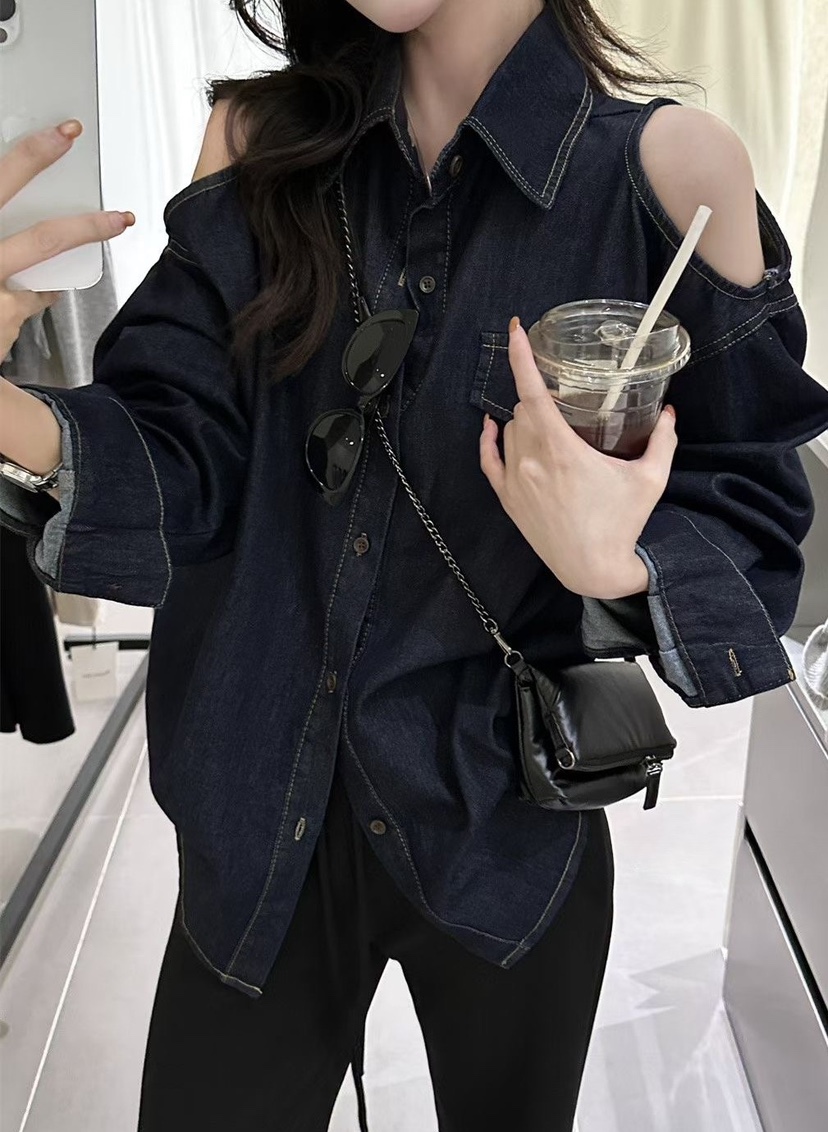 OLA東大門㊣代購女裝新品熱賣人氣職業25秋冬推薦襯衫蕾絲衫棉mellor/OLA襯衫/蕾絲衫