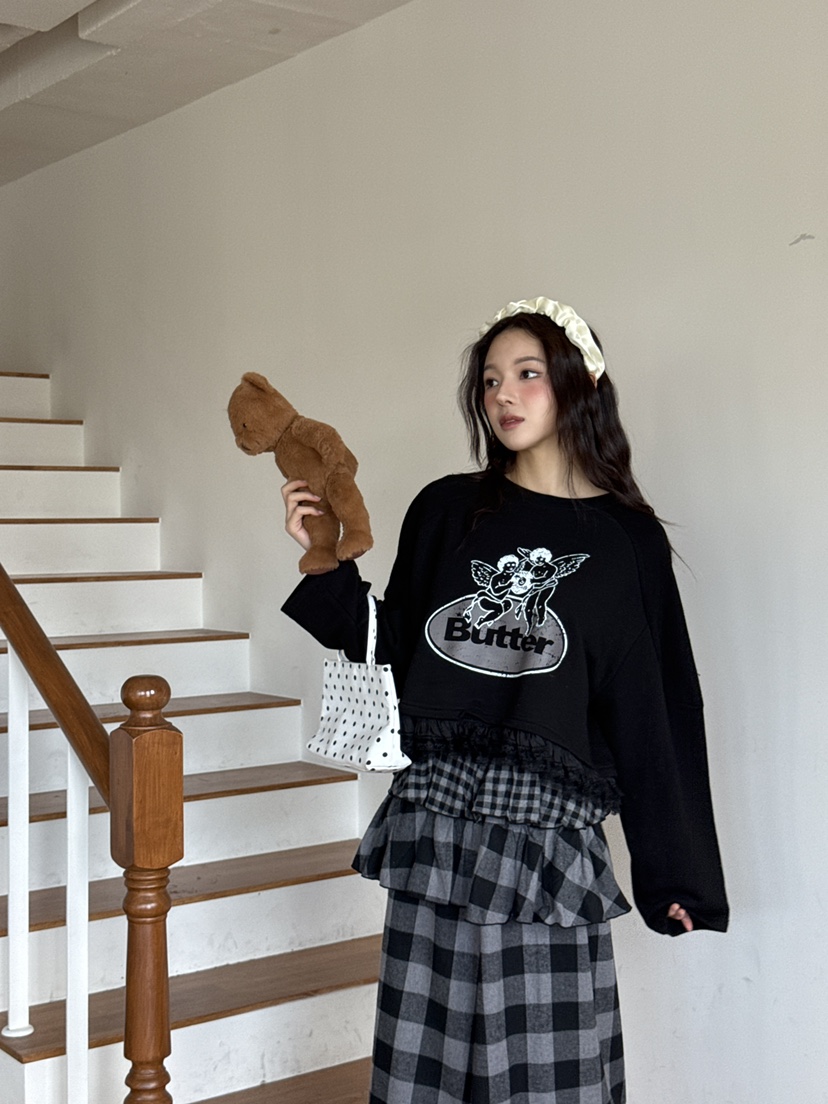 MAISONDEGLORY韓國直郵㊣女士新款真品25秋冬熱賣時尚職業衛衣MAISON DE GLORY衛衣