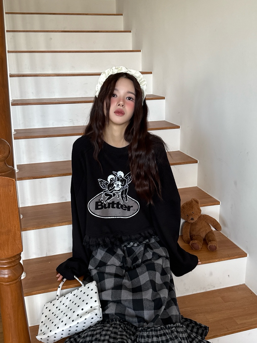 MAISONDEGLORY韓國直郵㊣女士新款真品25秋冬熱賣時尚職業衛衣MAISON DE GLORY衛衣圖色2