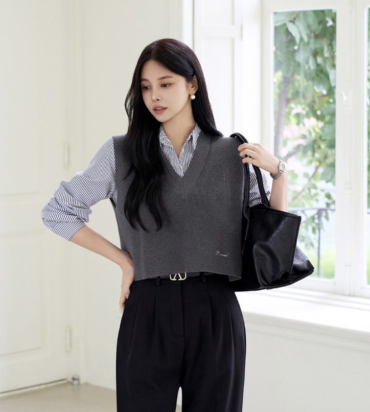 I BLLE東大門㊣代購女士新品熱賣職業推薦人氣25秋冬吊帶背心I BLLE吊帶/背心