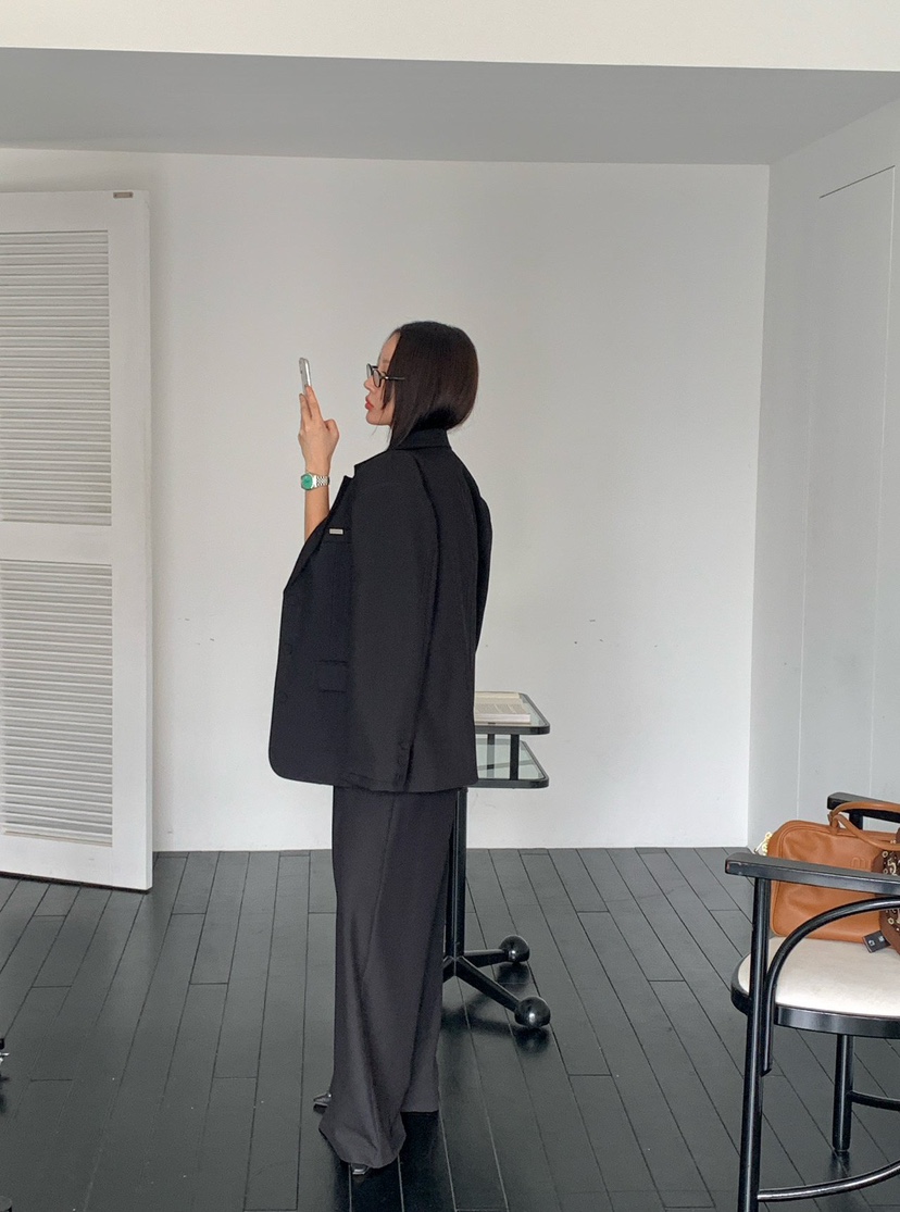 REVE CITE-L東大門㊣實拍女裝新品25秋冬人氣推薦真品休閑褲REVE CITE休閑褲