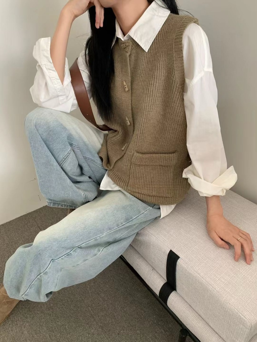 DOUZEMOIS東大門㊣直郵女裝新款熱賣推薦人氣職業馬甲不含內搭DOUZEMOIS馬甲