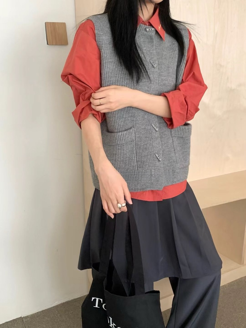 DOUZEMOIS東大門㊣直郵女裝新款熱賣推薦人氣職業馬甲不含內搭DOUZEMOIS馬甲