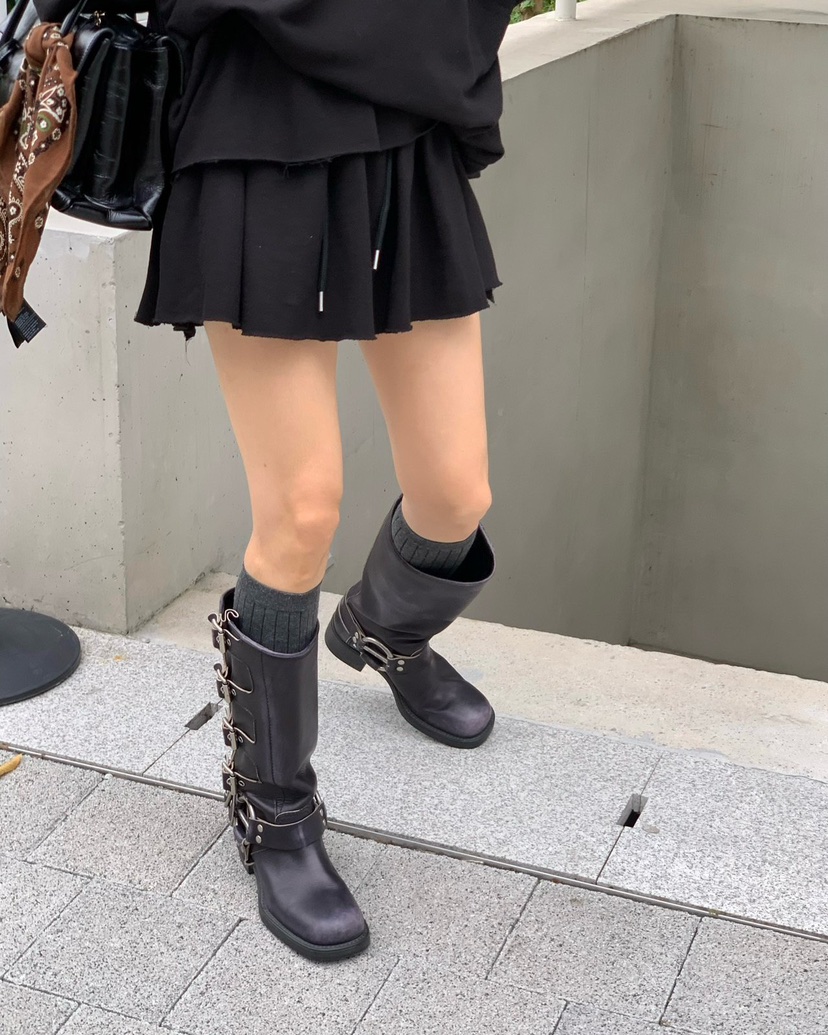 REVE CITE-L東大門㊣直郵女裝新款25秋冬人氣熱賣裙褲雙排扣REVE CITE裙褲圖色3