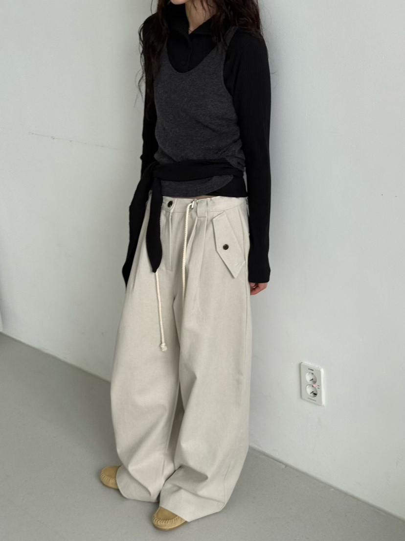 MINIMUZE韓國代購㊣女裝新品熱賣職業推薦25秋冬人氣休閑褲MINIMUZE休閑褲