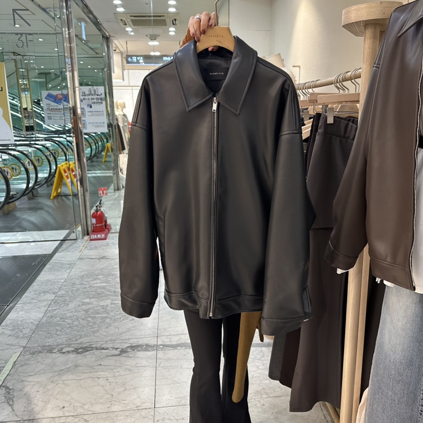 MAGNOLIA36-L東大門㊣代購女裝新款熱賣推薦真品夾克軟皮革MAGNOLIA36-L夾克圖色2