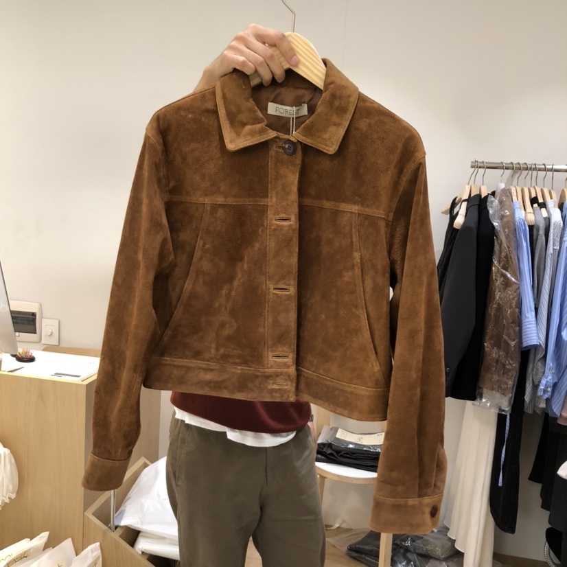 FOREST東大門㊣代購女士新品25秋冬真品時尚職業夾克絨面革FOREST夾克圖色2