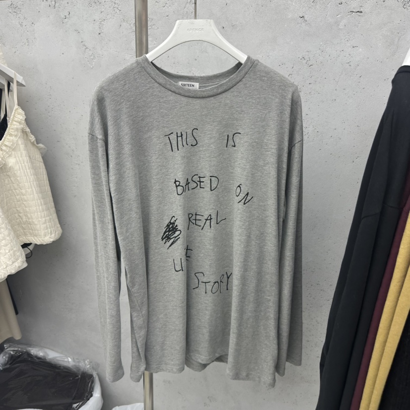 6PENCE-P東大門㊣實拍女士新品真品時尚職業推薦人氣長袖T恤SIXTEEN-6PENCE長袖T恤