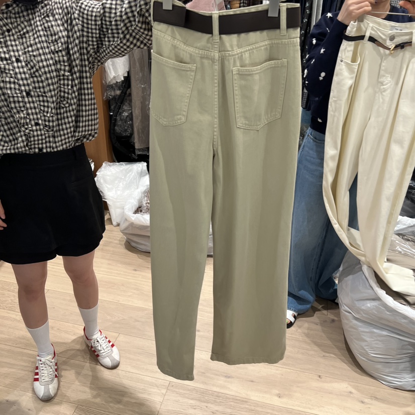 OGI東大門㊣直郵女裝新品人氣休閑真品職業牛仔褲不含腰帶長款FLat OGI牛仔褲