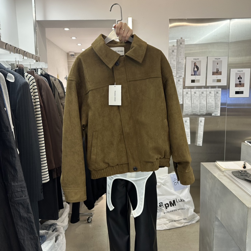 WEARABLE-L東大門㊣實拍女士新款真品休閑時尚人氣夾克絨面革WEARABLE夾克