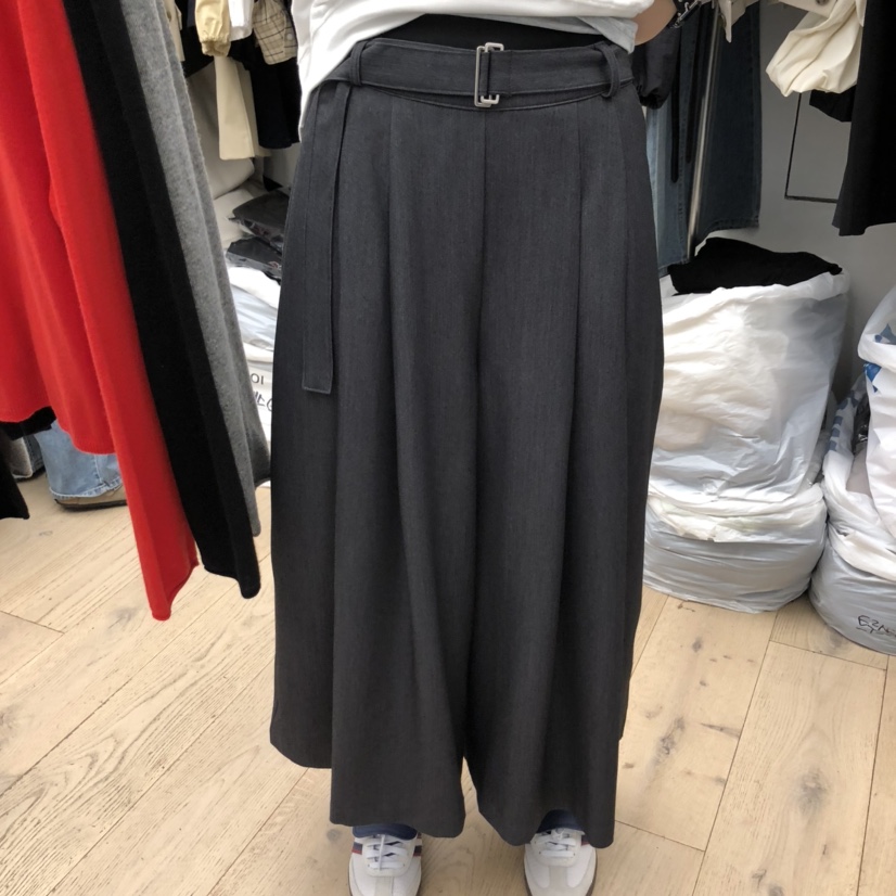 MOI-A韓國代購㊣女裝新品推薦熱賣時尚半身裙中短裙喇叭腰帶MOI-A半身裙/中短裙圖色3