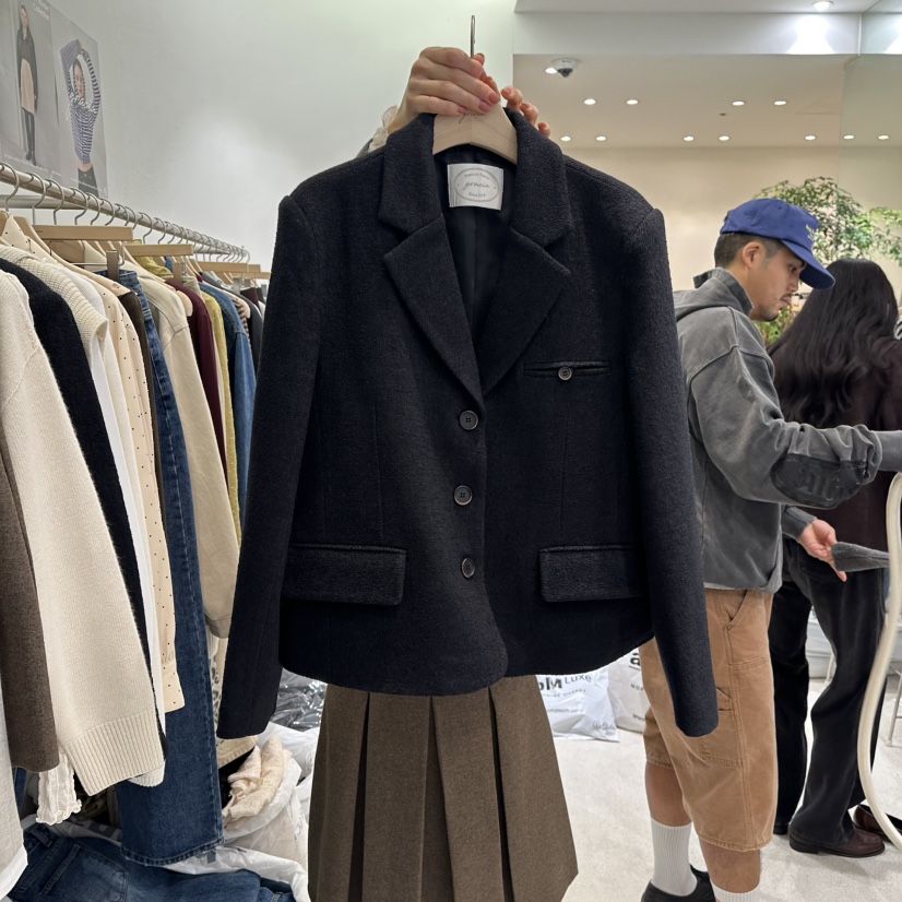 GRACIA東大門㊣實拍女裝新品職業25秋冬休閑人氣時尚推薦夾克GRACIA夾克圖色2