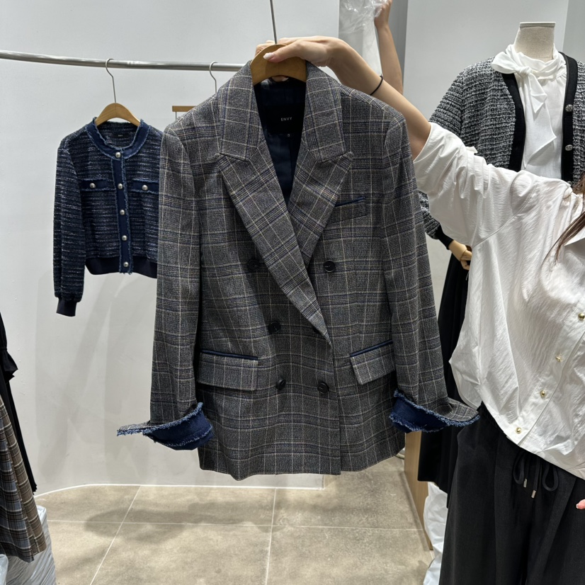 ENVY韓國代購㊣女士新款25秋冬職業熱賣真品人氣時尚推薦夾克ENVY夾克