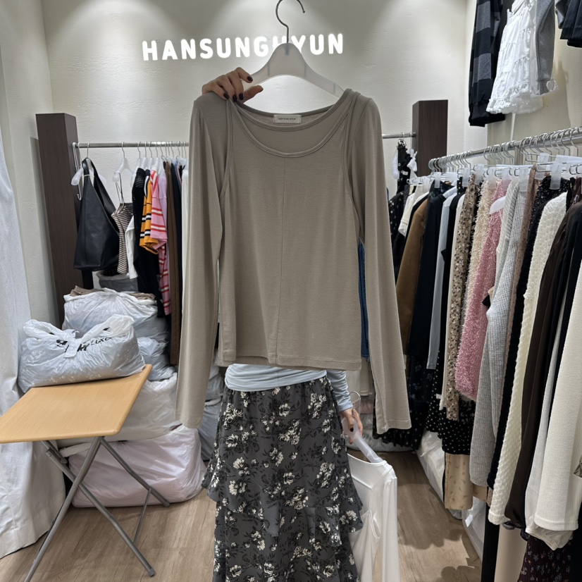 HANSUNGHYUN韓國代購㊣女裝新品真品人氣休閑25秋冬套裝兩件套HANSUNGHYUN套裝圖色3