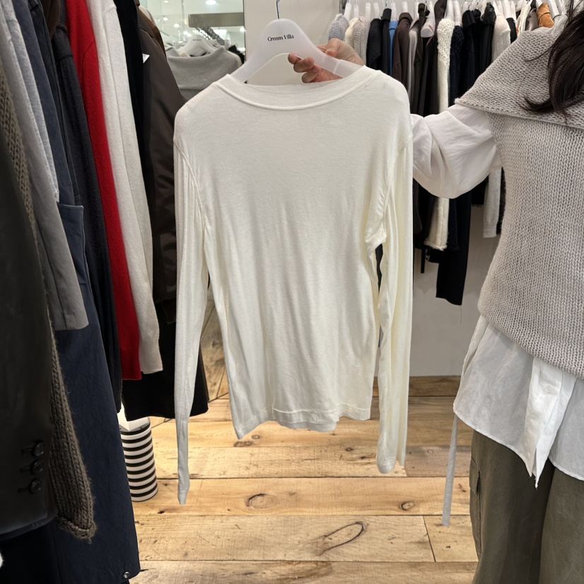 CREAM VILLA東大門㊣代購女士新品真品長袖T恤CREAMVILLA長袖T恤