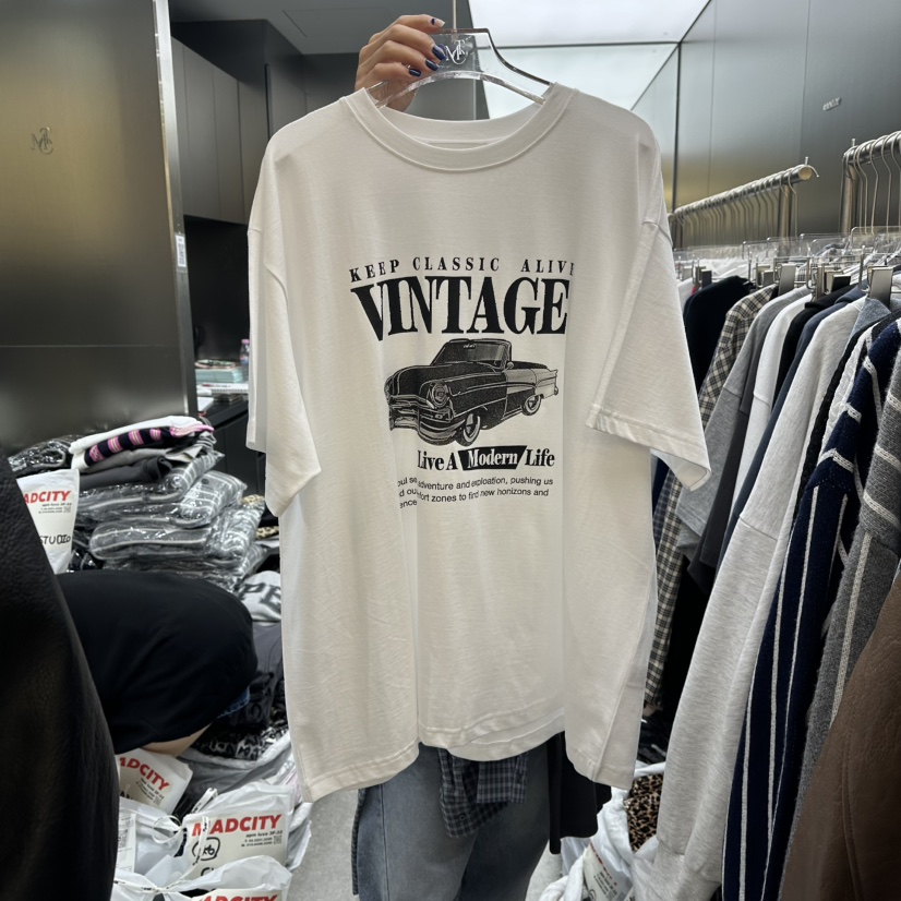 MADCITY韓國代購㊣女士新品25秋冬人氣熱賣推薦職業休閑T恤MADCITYT恤