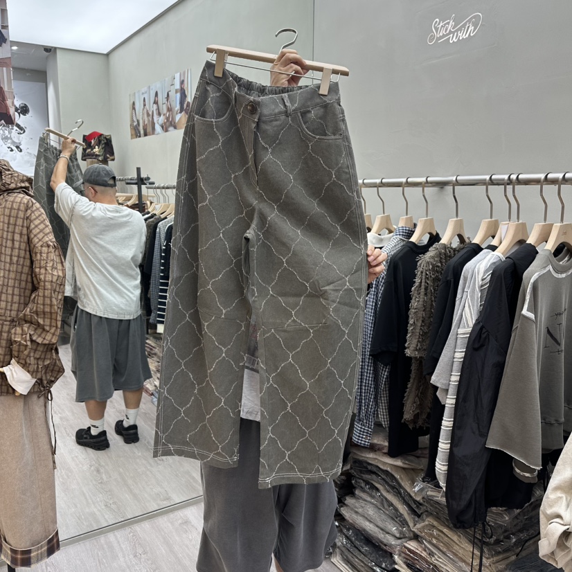 STICK WITH東大門㊣直郵女裝新款職業人氣真品推薦時尚休閑褲STICK WITH休閑褲圖色2