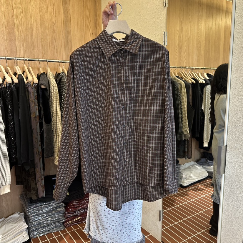 CHOI-L韓國直郵㊣女裝新品25秋冬真品熱賣休閑時尚襯衫蕾絲衫CHOI襯衫/蕾絲衫圖色2