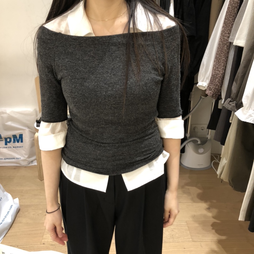 FOREST東大門㊣直郵女裝新款真品25秋冬熱賣職業襯衫蕾絲衫FOREST襯衫/蕾絲衫圖色2