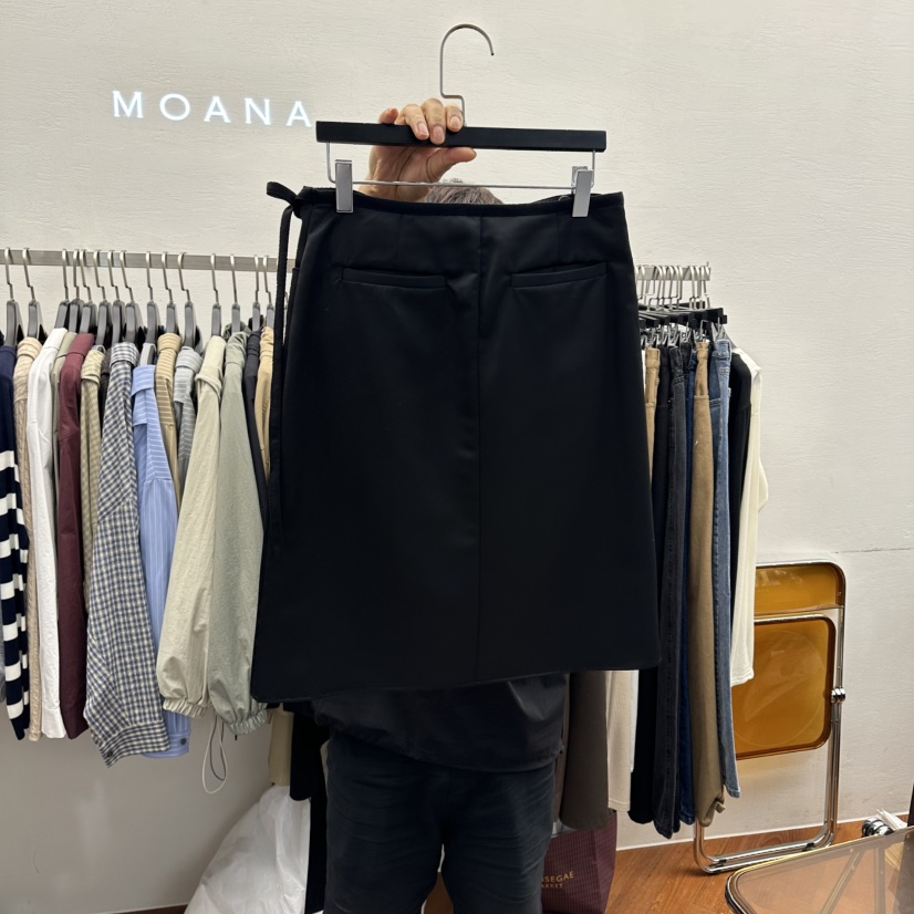 MOANA韓國直郵㊣女士新款時尚人氣推薦25秋冬休閑半身裙中短裙MOANA半身裙/中短裙