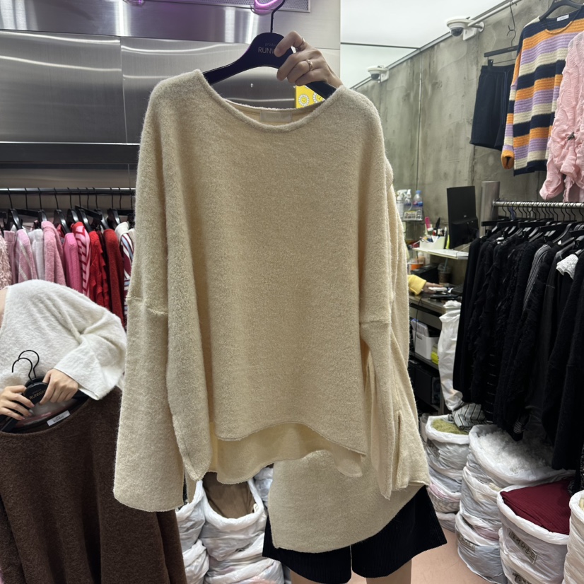 RUNWAY-런웨이韓國直郵㊣女裝新品25秋冬時尚熱賣職業毛衣RUNWAY毛衣圖色9淺米色