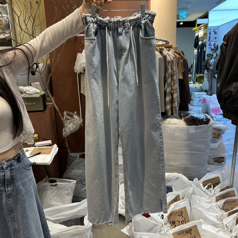 MIENNE韓國直郵㊣女裝新款熱賣真品休閑職業人氣25秋冬牛仔褲MIENNE牛仔褲