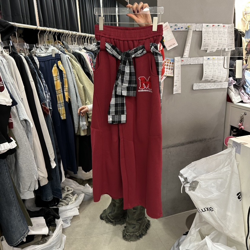 MOMAZU韓國代購㊣女士新款25秋冬時尚熱賣人氣套裝兩件套腰帶MOMAZU套裝圖色2