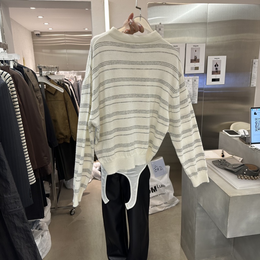 WEARABLE-L東大門㊣代購女士新款真品職業休閑時尚針織衫手工WEARABLE針織衫