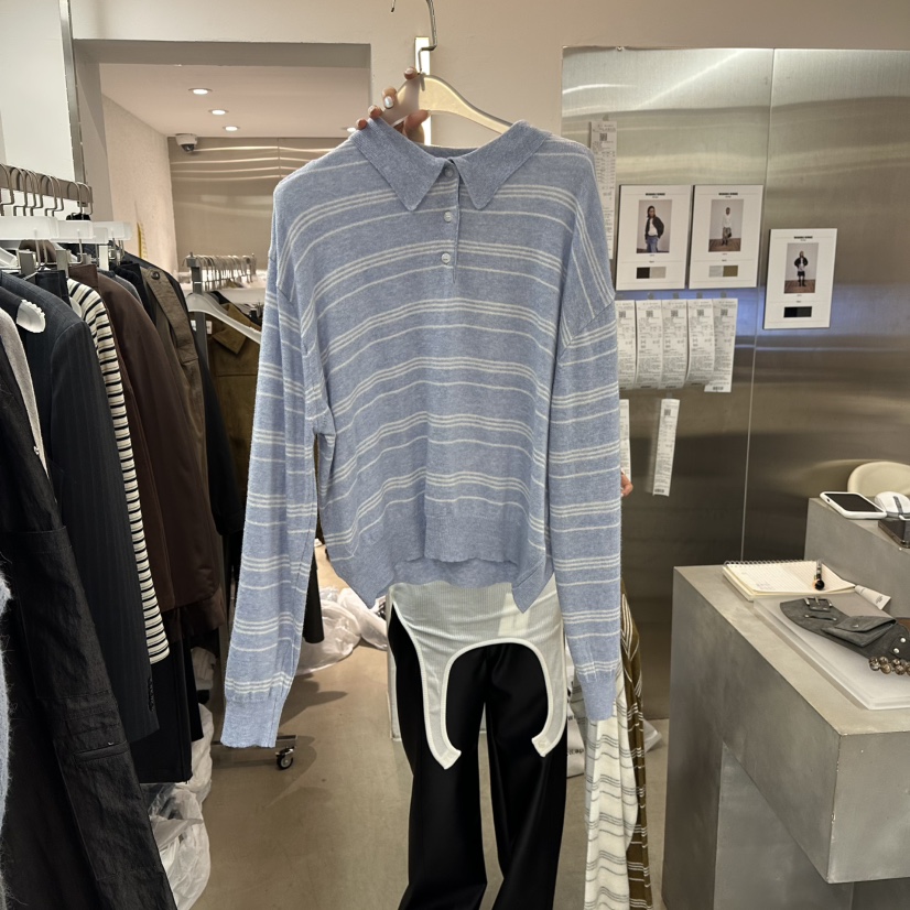 WEARABLE-L東大門㊣代購女士新款真品職業休閑時尚針織衫手工WEARABLE針織衫圖色1