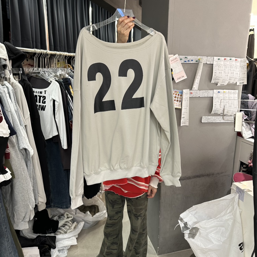 MOMAZU韓國直郵㊣女士新款真品人氣職業25秋冬熱賣時尚長袖T恤MOMAZU長袖T恤