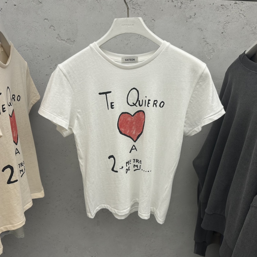 6PENCE-P韓國直郵㊣女裝新品熱賣職業推薦真品時尚25秋冬T恤SIXTEEN-6PENCET恤圖色4