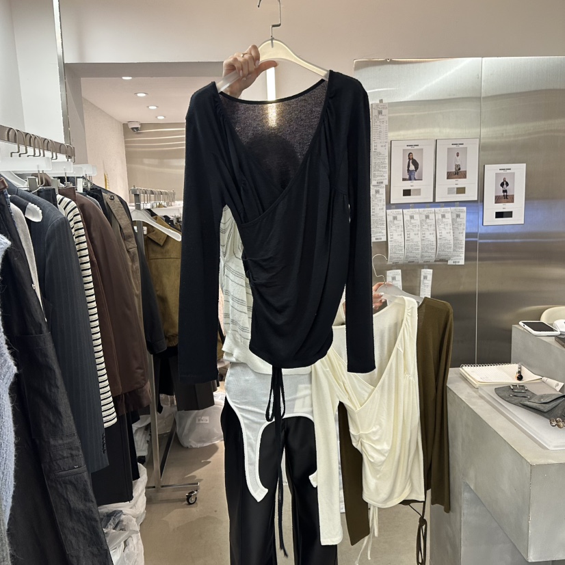 WEARABLE-L韓國直郵㊣女士新品真品推薦熱賣人氣職業長袖T恤WEARABLE長袖T恤圖色3