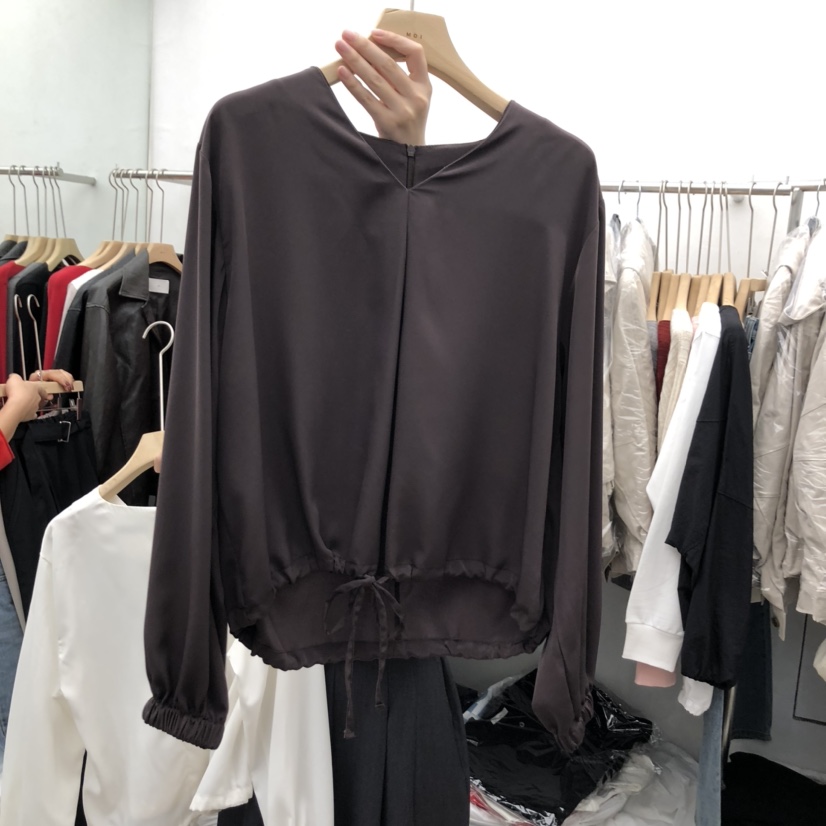 MOI-A韓國直郵㊣女士新品真品時尚人氣推薦25秋冬襯衫蕾絲衫MOI-A襯衫/蕾絲衫圖色2
