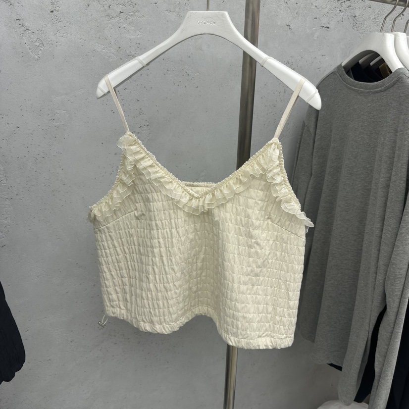 6PENCE-P東大門㊣代購女裝新品真品熱賣職業休閑吊帶背心絎縫SIXTEEN-6PENCE吊帶/背心圖色1