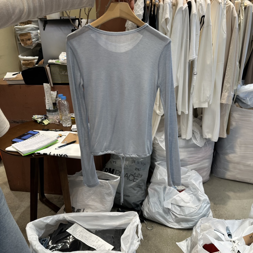 MIENNE東大門㊣直郵女裝新品真品推薦職業25秋冬人氣長袖T恤MIENNE長袖T恤