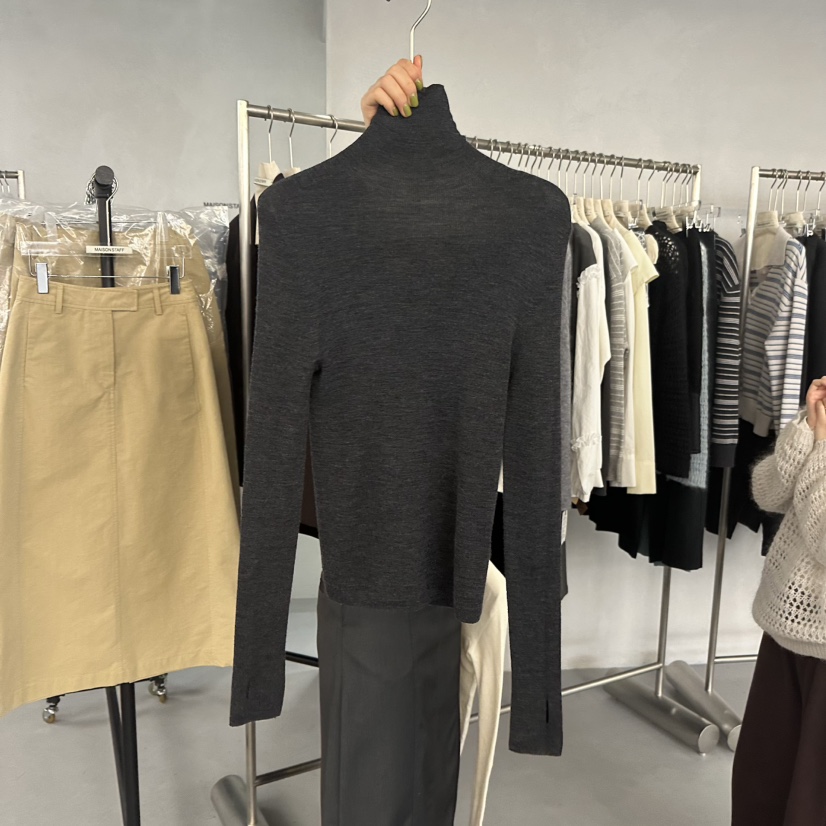 DOUBLE STANDARD/LE SMOKING/MAISONSTAFF東大門㊣實拍女士新品25秋冬針織衫MAISONSTAFF針織衫圖色3墨色