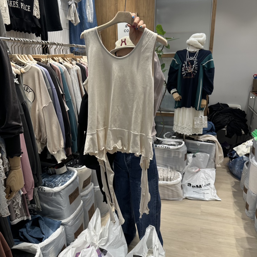MARI CO韓國代購㊣女裝新款25秋冬時尚推薦真品休閑吊帶背心MARI CO吊帶/背心