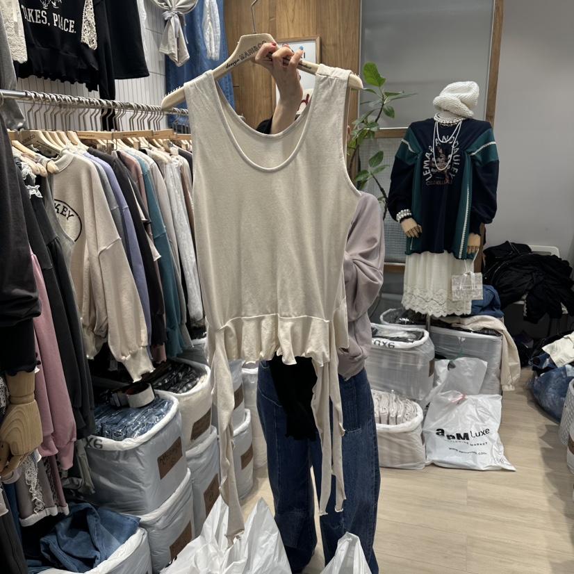 MARI CO韓國代購㊣女裝新款25秋冬時尚推薦真品休閑吊帶背心MARI CO吊帶/背心