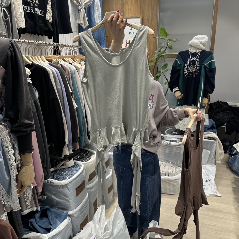 MARI CO韓國代購㊣女裝新款25秋冬時尚推薦真品休閑吊帶背心MARI CO吊帶/背心圖色2