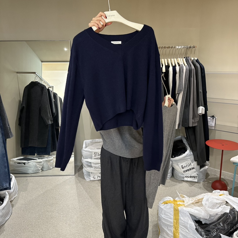LIMED SPRUCE東大門㊣直郵女士新品時尚25秋冬真品休閑針織衫LIMED SPRUCE針織衫圖色2